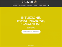 Tablet Screenshot of interzen.it
